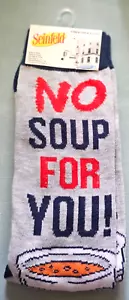 No Soup for You - Calcetines SEINFELD - talla 6-12 - Nuevos con etiquetas - Imagen 1 de 4