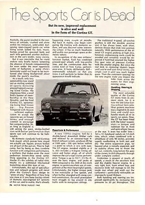 Ford Cortina GT 1968 ~ prueba de carretera original de 2 páginas/artículo/anuncio - Imagen 1 de 1