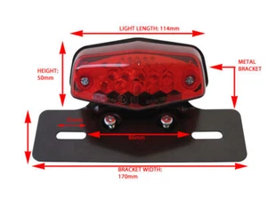 NEU Triumph LED Rücklicht Stop hinten Bremse Bonneville Thruxton SE T100 T110 - Bild 1 von 11