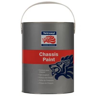 Tetrosyl Black Brush On or Spray Chassis Sealing Paint Car Truck Trailer 5L