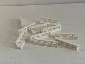 Lote de 10 Piezas Lego BLANCO Valla Tren Castillo Valla 1 x 4 x 1 Sin usar y sin usar - Imagen 1 de 3