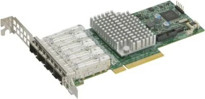 Supermicro AOC-STG-I4S - network adapter - PCIe 3.0 x8 - 10 Gigabit SFP+ x 4 - Image 1 of 2