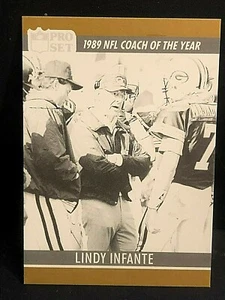 LINDY INFANTE 1990 Pro Set ERROR Colorless FRONT & Blank Back RARE Packers - Picture 1 of 2