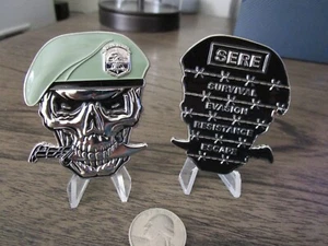 USAF SERE Spezialist Überleben Flucht Widerstand Flucht Schädel Herausforderung Münze - Bild 1 von 13