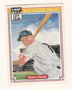 1987 LEAF SPECIAL OLYMPICS HOF GREATS #H1 MICKEY MANTLE (Yankees) - Foto 1 di 1