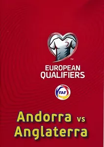 ANDORRA v England (World Cup 2022 Qualifier) 2021 - ORIGINAL official programme - Picture 1 of 4