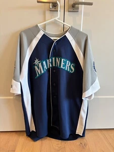 SEATTLE MARINERS BASEBALL SHIRT JERSEY MAJESTICS MEN'S SIZE XL SPORTS ATHLETIC - Picture 1 of 11