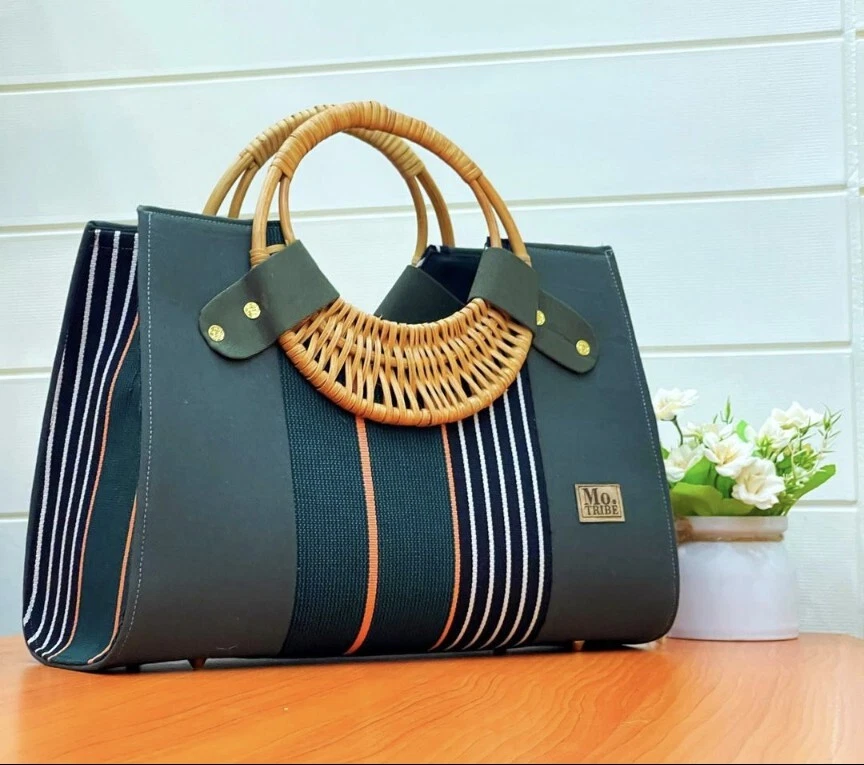 VERDE KENTE, BOLSO DE MANO DE DISEÑADOR DE CUERO MUJER MODA BOLSOS DE HOMBRO ASA ÚNICA Foto 1 de 1