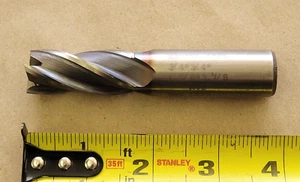 HANITA 1205 M-42 END MILL 3/4" X 3/4" X 1-5/8" X 3-7/8" LEAD: 103.7, 4 FLUTE - Picture 1 of 8