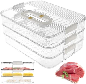Deli Meat Container for Fridge Organizers and Storage, Bacon Cheese Container... - Picture 1 of 13