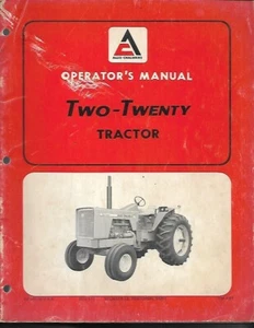 ALLI-CHALMERS TWO-TWENTY TRAKTOR BEDIENUNGSANLEITUNG - Bild 1 von 1