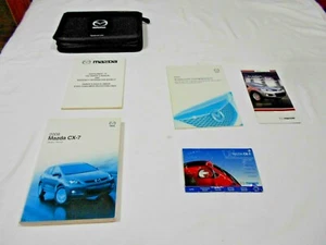 2008 MAZDA CX-7 OWNER MANUAL 5 PC SET & BLACK MAZDA FACTORY CASE . OEM. CLEAN - Picture 1 of 6