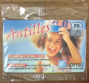 INTERCALL ANTILLES 50F PREPAID PREPAID TELECARTE KARTE CALLING CARD PHONECARD - Bild 1 von 2