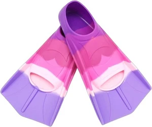 Kids Swim Fins,Short Youth Swimming Flippers for Pool Lap Medium - Picture 1 of 2