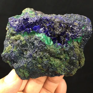 307 g RAW Completo RARO Azurita Natural y Malaquita Verde Espécimen ic0569 - Imagen 1 de 11