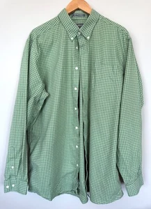 Camisa Eddie Bauer Para Hombres Calce Relajado ALTO XL Verde Manga Larga Abotonada - Imagen 1 de 3