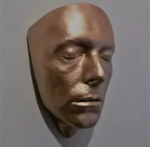 david bowie mask life face cast mask life size bust the hunger 1983 bronze - Picture 1 of 4