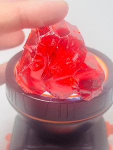 Red Energetic Phet Phaya nak Crystal stone Spiritual Journey Heal reiki amulet - Picture 1 of 18