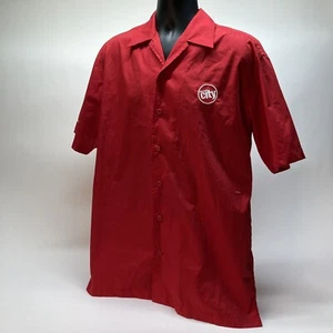Vintage Circuit City S/S Roadshop Stereo Installation Crew Knopfleiste Hemd Gr. Medium - Bild 1 von 7