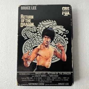 Bruce Lee Return Of The Dragon 1983 Betamax Not VHS Rare Drawer Case VG Cond. - Picture 1 of 13