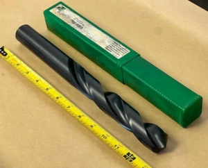 1-1/4 PRECISION TWIST DRILL 051116 HSS R51 BLACK OXIDE, 1-1/4" DIA, 13" OAL - Picture 1 of 12