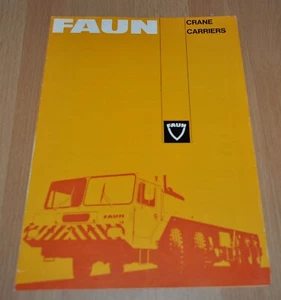 Folleto folleto de camiones Faun Model Range 1974 - Imagen 1 de 3