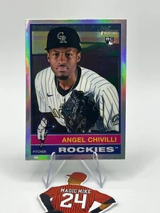 Angel Chivilli Rookie Card 2025 Topps Heritage #230 Chrome Refractor RC - Picture 1 of 2