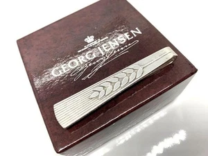 Georg Jensen Rice Ear Tie Clip 78 Silver 925 used, Good Condition, without Box - Picture 1 of 12