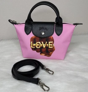 Bolso Bandolera Longchamp X Toiletpaper Love Pink XS con Asa Superior Colaboración Raro Nuevo sin Etiquetas - Imagen 1 de 13