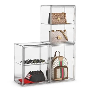 Purse Storage Organizer for Closet 3 Packs Clear Handbag Storage Organizer Ac... - Picture 1 of 7