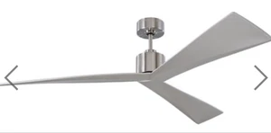 Monte Carlo Fan Company 3ADR60BS Adler Outdoor Fan Brushed Steel P1 - Picture 1 of 3