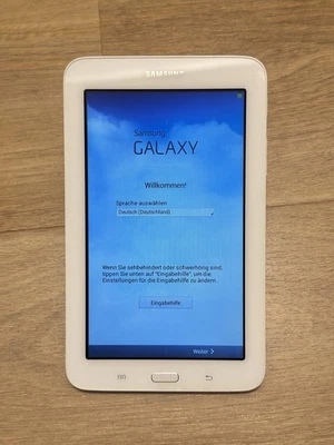 Samsung Galaxy Tab 3 Lite SM-T110 Tablet 17,8cm 7,0" 8GB WIFI Android weiß - Bild 1 von 4