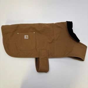 Carhartt Brown Firm Duck Insulated Dog Chore Coat Vest Size L - Picture 1 of 7