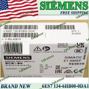 Brand New in Box Siemens 6ES7 134-6HB00-0DA1 Free Ship US Analog Input Module - Picture 1 of 7
