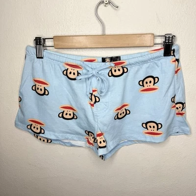 Pantalones Cortos Paul Frank Julius Mono Azul Ligeros Dormir Y2K Para Mujer Pequeños Foto 1 de 4