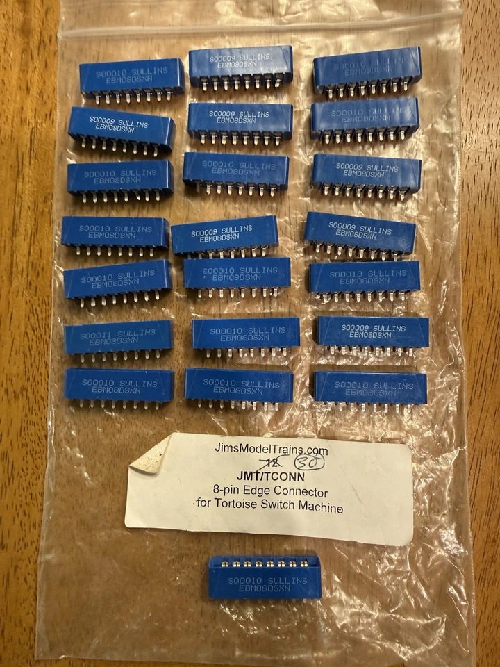 Conector de borde de 8 pines Sullins para máquina de interruptor de tortuga lote de 22 conns Foto 1 de 1