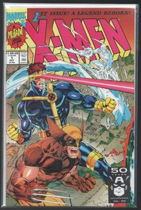 X-Men #1 Comic 1991 Marvel Comics Jim Lee Classic Cyclops / Wolverine Cover NM+ - Foto 1 di 7