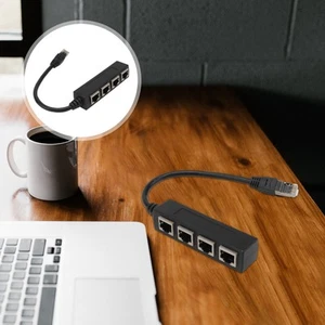 Port dystrybutora Biuro Dual Ethernet Splitter Kabel sieciowy Urządzenie - Zdjęcie 1 z 12