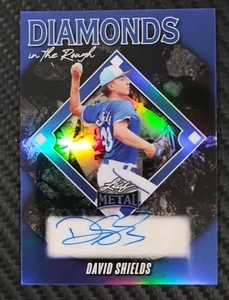 2025 Leaf Metal David Shields Blue Refractor 8/25 AUTO Rookie ROYALS #DR-DS1 - Bild 1 von 5