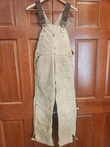 Vintage Carhartt Latzhose Thermo Double Knee Youth Gr. L 14/16 Workwear - Bild 1 von 9