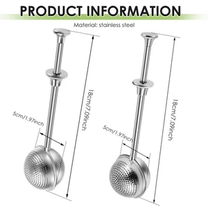 2 Pcs Stainless Steel Tea Infuser Rustproof Tea Strainer Multipurpose WabPt - Picture 1 of 11