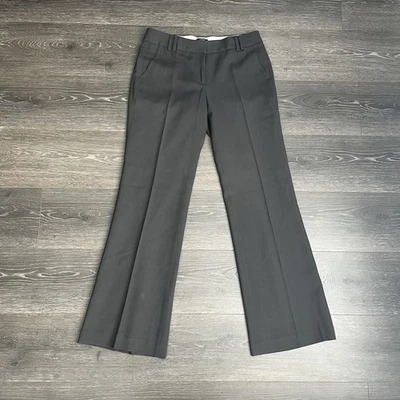 J. Pantalones de vestir Crew para mujer verde ajuste favorito 100 % lana talla 4 forrados carrera oficina Foto 1 de 4