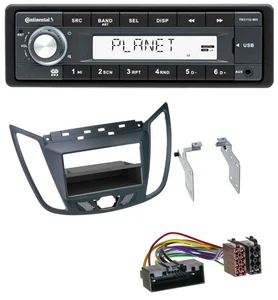 Continental USB MP3 AUX 1DIN Autoradio für Ford C-Max / Kuga - dunkelgrau - Bild 1 von 9