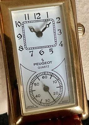 Reloj médico estilo vintage Peugeot contorneado doble esfera Foto 1 de 4