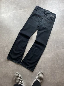 Vintage Diesel Avant Garde Flared Dark Blue Jeans Size 30 Made In Italy - Picture 1 of 12
