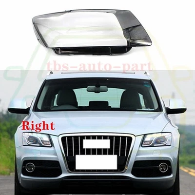 Right Headlight Cover Clear PC+Sealant Glue Fit Fit For Audi Q5 2009-2012  - Image 1 of 4