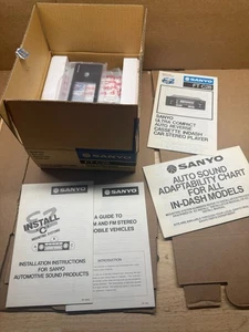 NEU Vintage 1980er Sanyo FT-C28 AM/FM Stereo Armaturenbrett Kassette Autoradio Abspielgerät - Bild 1 von 11
