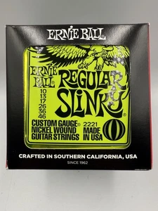 Juegos de 12 cuerdas para guitarra eléctrica 2221 Ernie Ball regular Slinky Nickel 10-46 - Imagen 1 de 2