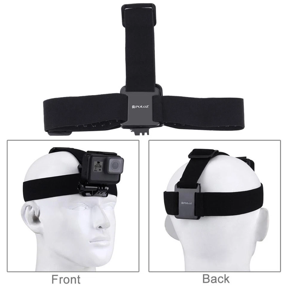 Head Strap Mount Headband Harness for   Hero 8 7 6 5 4 3 2 1 Action D - Image 1 of 4