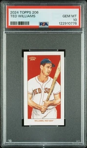2024 TOPPS 206 TED WILLIAMS PSA 10 - Foto 1 di 2